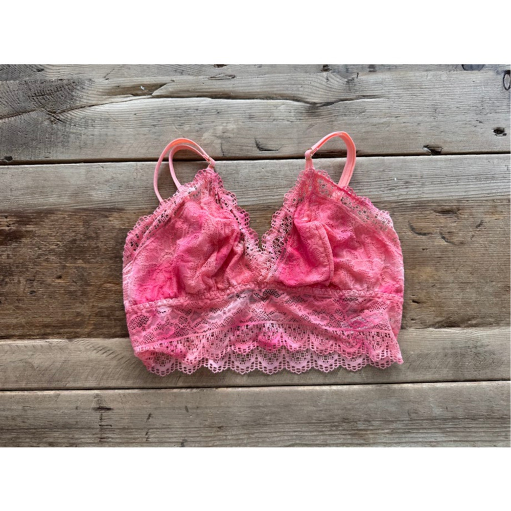 SOMA Peach Blossom SMALL Embraceable Enchanting Lace Bralette Bra